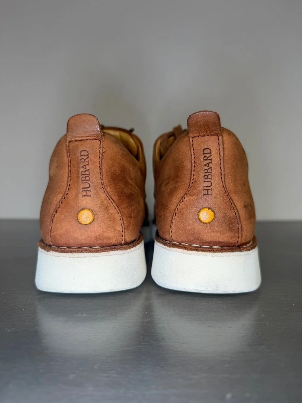 Samuel Hubbard Free Mens Size 10M Oxford Shoes Brown Leather Vibram Sole